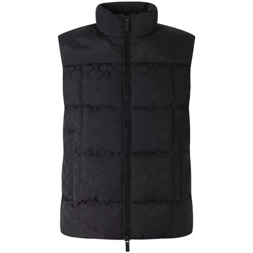 Giubbotto Gilet con logo all over per uomo - EAX - Modalova