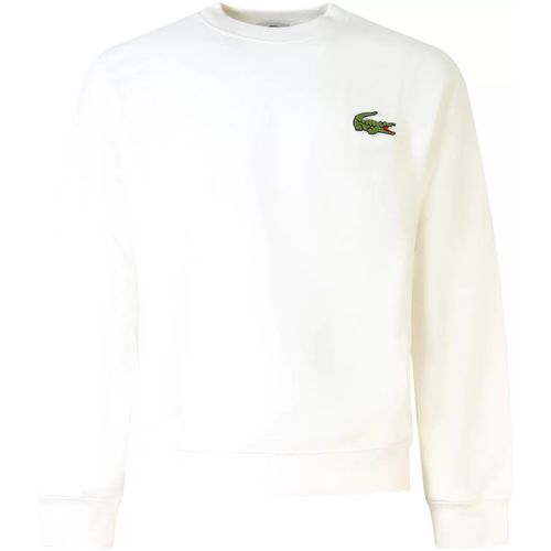 Felpa Felpa bianca con logo per uomo - Lacoste - Modalova