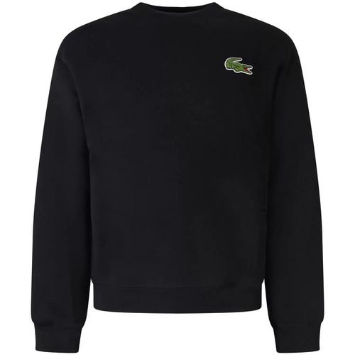 Felpa Felpa nera con mini logo per uomo - Lacoste - Modalova