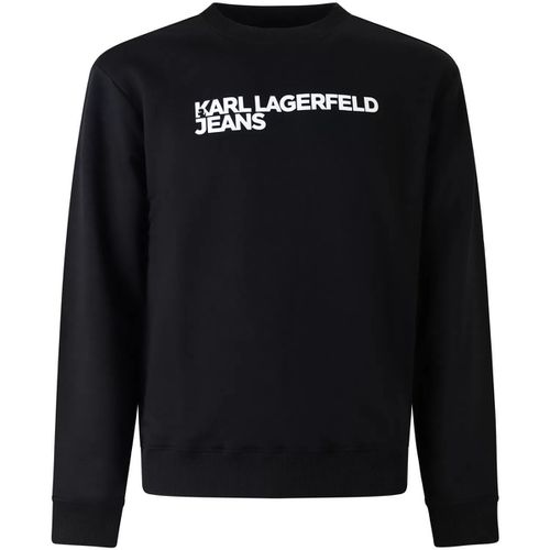 Felpa Felpa nera con logo per uomo - Karl Lagerfeld - Modalova