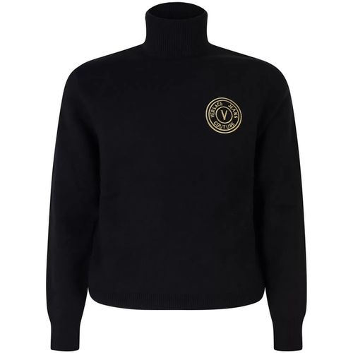 Maglione Dolcevita con logo laterale per uomo - Versace Jeans Couture - Modalova