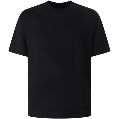 T-shirt T-shirt nera con mini logo per uomo - EAX - Modalova