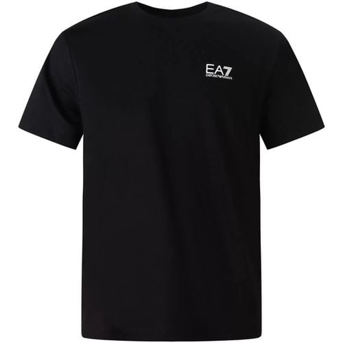 T-shirt T-shirt nera con mini logo per uomo - Emporio Armani EA7 - Modalova