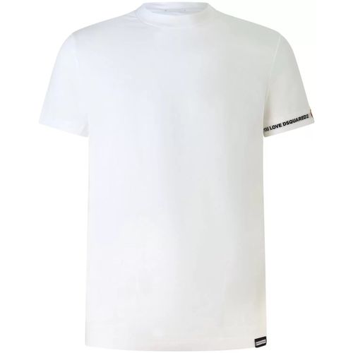 T-shirt T-shirt bianca con logo per uomo - Dsquared - Modalova