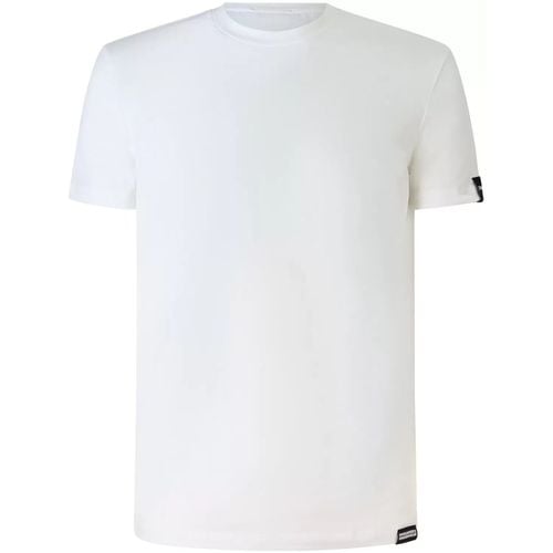 T-shirt T-shirt bianca con mini logo per uomo - Dsquared - Modalova