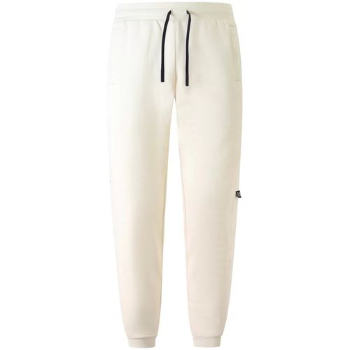 Pantaloni Sportivi Pantalone tuta avorio con logo per uomo - Emporio Armani EA7 - Modalova