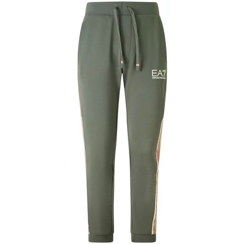 Pantaloni Sportivi Pantalone tuta /beige con mini logo per uomo - Emporio Armani EA7 - Modalova