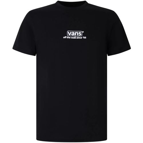 T-shirt T-shirt nera con mini logo per uomo - Vans - Modalova