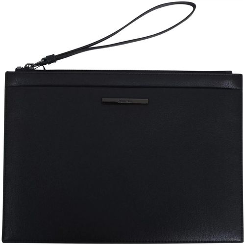 Borsa Shopping Pochette nera con mini logo per uomo - Calvin Klein Jeans - Modalova