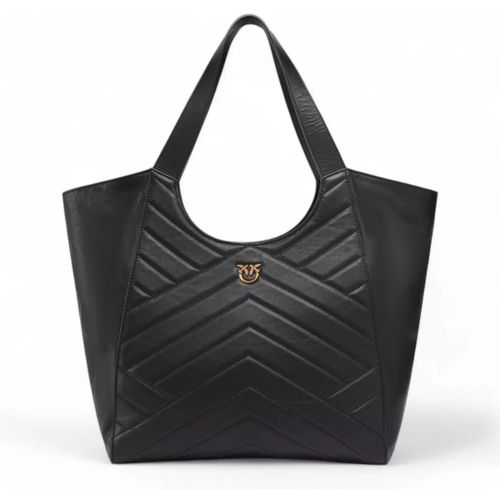 Borsa borsa a spalla Tote bag nera - Pinko - Modalova