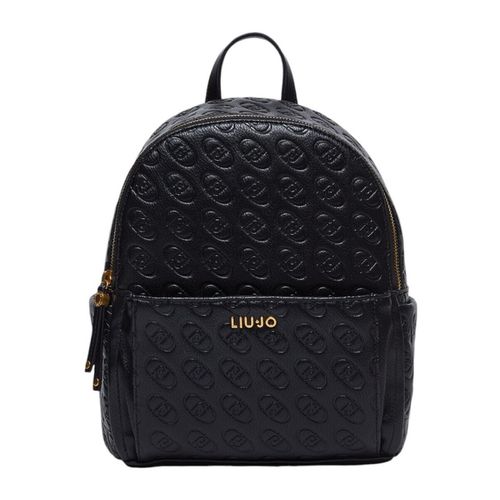 Borsa Zaino con logo monogramma all over - Liu jo - Modalova