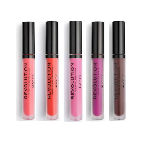 Gloss Set of 5 Matte Lip Glosses - 130 Decadence/ 133 Destiny - Makeup Revolution - Modalova