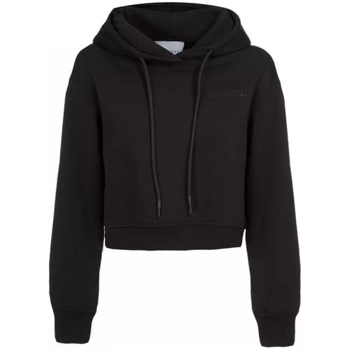 Maglione felpa hoodie con cappuccio nera - John Richmond - Modalova