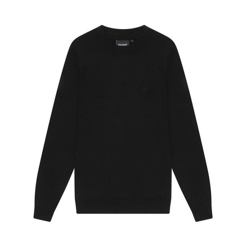 Maglione KN2121VC TONAL CREW MWRINO-Z86. BLACK - Lyle & Scott - Modalova