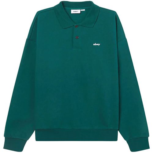 Felpa Obey LOWERCASE FLEECE POLO - Obey - Modalova