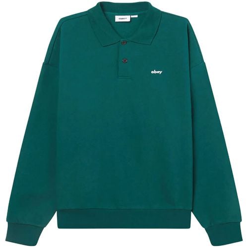 Felpa Obey LOWERCASE FLEECE POLO - Obey - Modalova