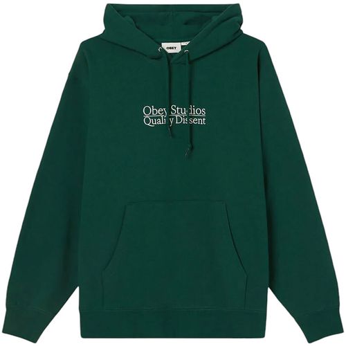 Felpa QUALITY DISSENT HOOD FLEECE - Obey - Modalova