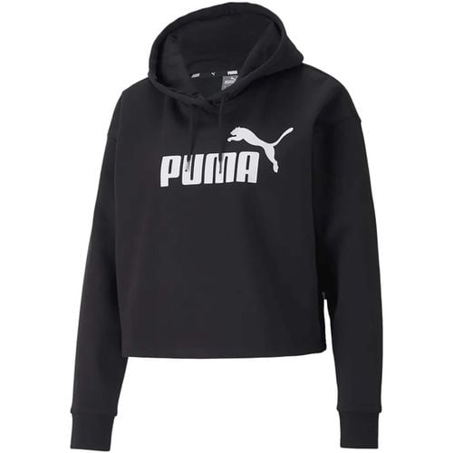 Felpa Ess Cropped Logo Hoodie Fl - Puma - Modalova