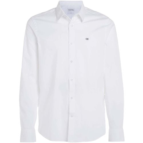 Camicia a maniche lunghe Poplin Stretch Slim - Calvin Klein Jeans - Modalova