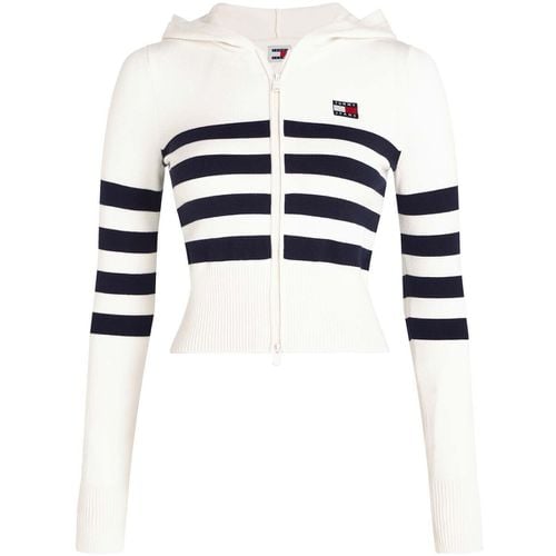 Felpa Tjw Stripe Zip Thru - Tommy Jeans - Modalova