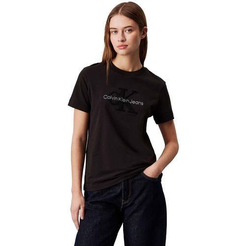 T-shirt Chenille Monologo Re - Ck Jeans - Modalova