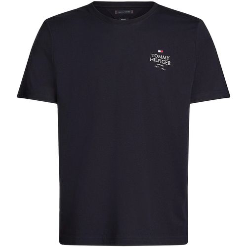 T-shirt & Polo T-shirt blu navy con logo - Tommy hilfiger - Modalova