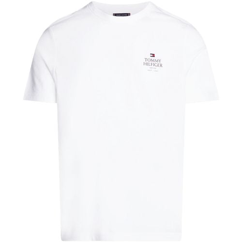 T-shirt & Polo T-shirt bianca con logo - Tommy hilfiger - Modalova