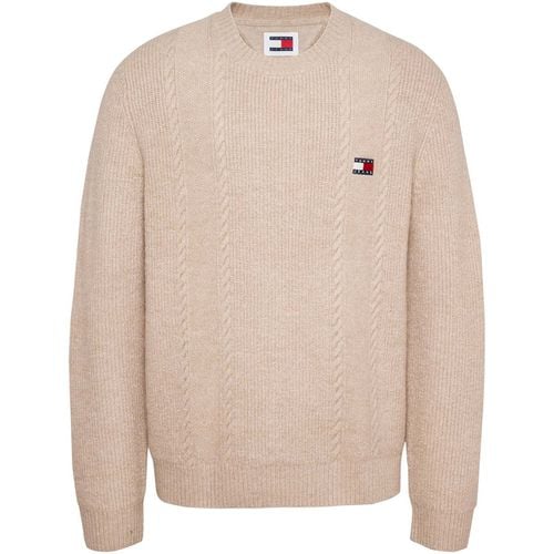 Felpa Tjm Slim Cable Knit - Tommy Jeans - Modalova