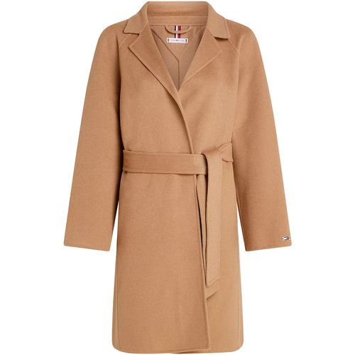 Mantella Cappotto double face con cintura e logo - Tommy hilfiger - Modalova