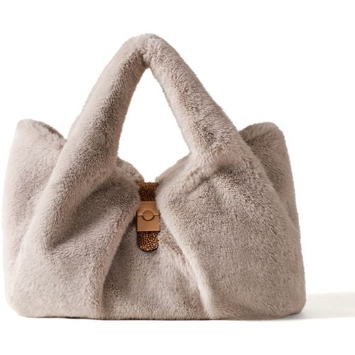 Borsa Shopping Shopping bag in faux fur - Borbonese - Modalova