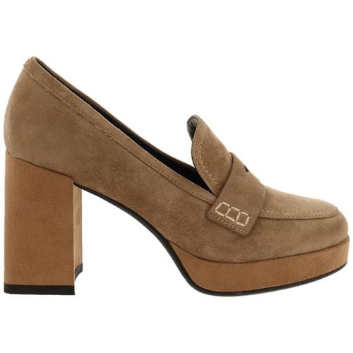 Scarpe Sara Lòpez SL42MO 301P1 Mocassini Donna Tacco Alto Taupe - Sara Lopez - Modalova