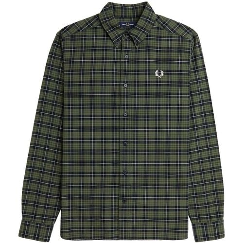 Camicia a maniche lunghe Fp Tartan Oxford Shirt - Fred perry - Modalova