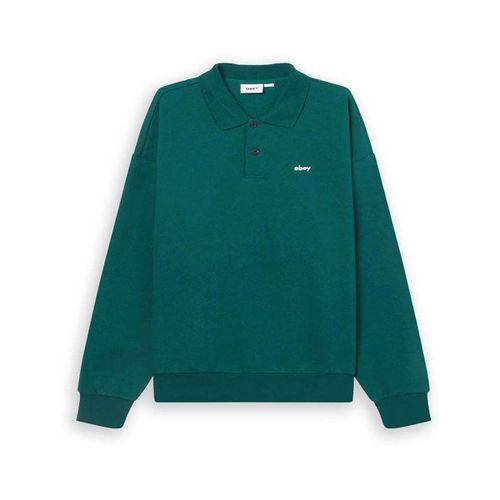 Felpa Obey Lowercase Fleece Verde - Obey - Modalova