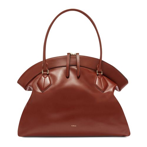 Borsa a spalla Borsa Erica XL in pelle rosso mattone - Furla - Modalova