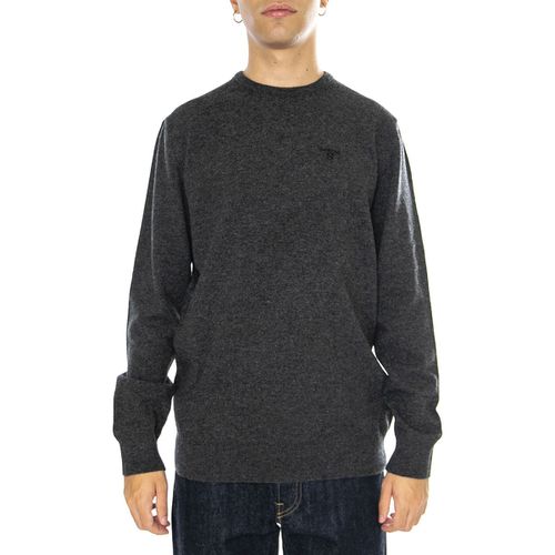 Maglione Essential L/Wool Crew Neck Charcoal - Barbour - Modalova