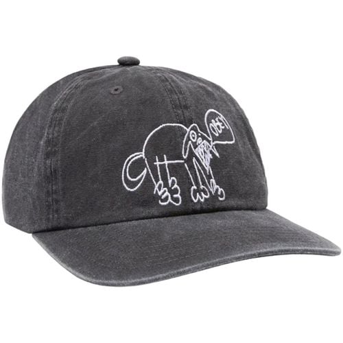 Cappelli Pigment Dog 6 Panel Velcro Back Pigment Black - Obey - Modalova