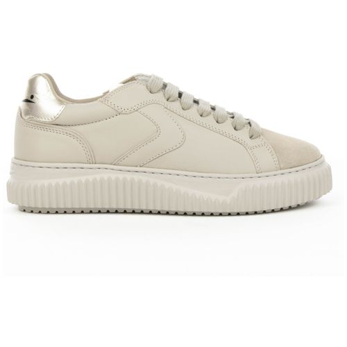 Sneakers Sneaker beige in nappa e camoscio - Voile blanche - Modalova