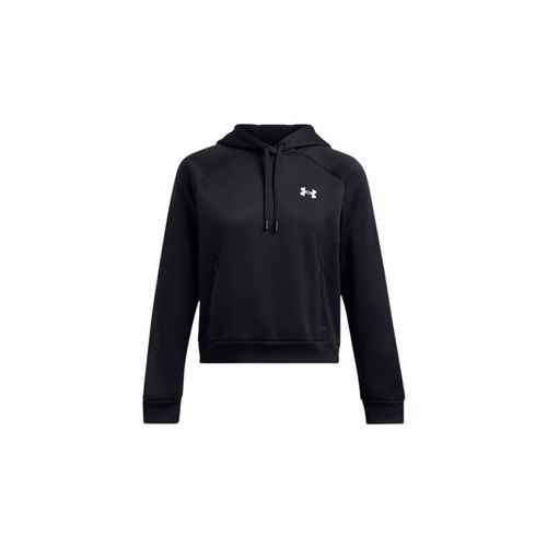 Felpa Maglia Fleece Hoody Donna Black/White - Under armour - Modalova