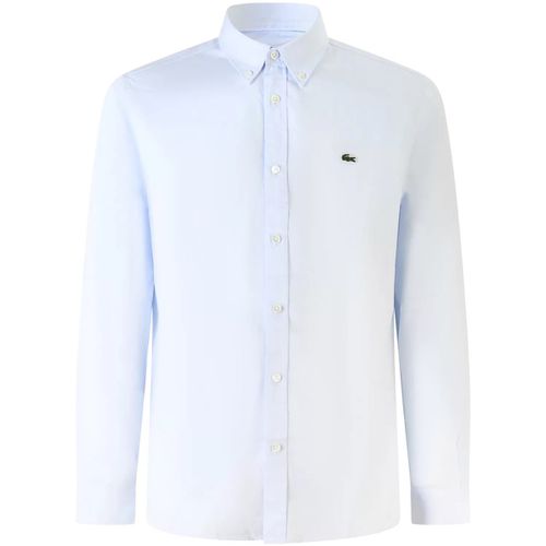 Camicia a maniche lunghe Camicia celeste con mini logo per uomo - Lacoste - Modalova