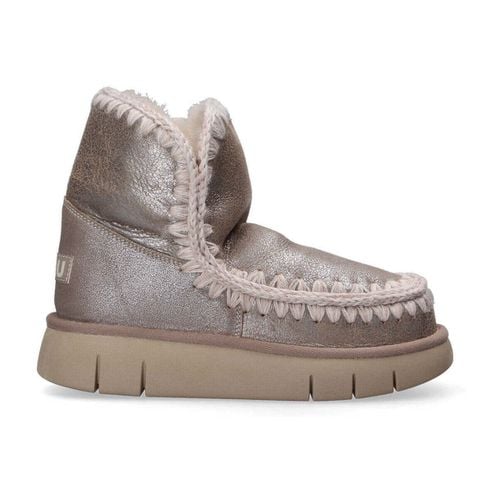 Stivali boot Eskimo Bounce pelle platino - Mou - Modalova