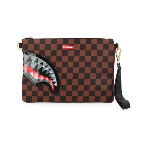 Borsa Pochette Shark in Paris Lenticular marrone - Sprayground - Modalova