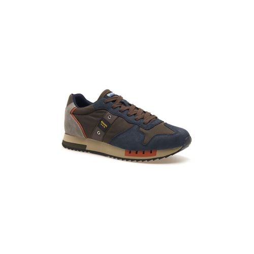 Sneakers sneaker uomo Queens 01 navy-military F4QUEENS01 - Blauer - Modalova