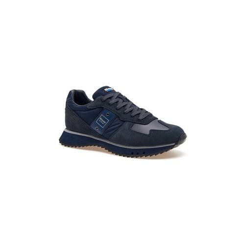 Sneakers sneaker uomo Tokyo in pelle e tessuto navy F4TOKYO01 - Blauer - Modalova