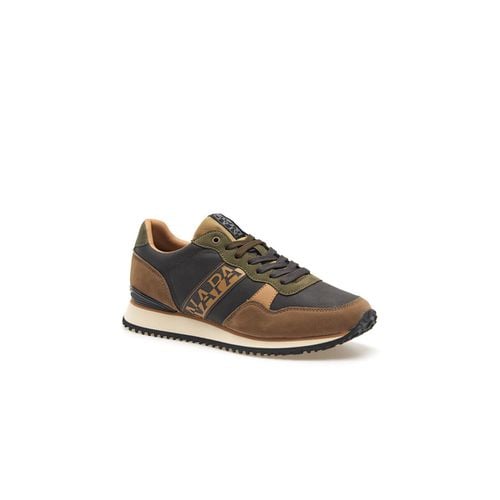 Sneakers sneaker uomo Cosmos 01 in nabuk e tessuto brown ebony - Napapijri - Modalova