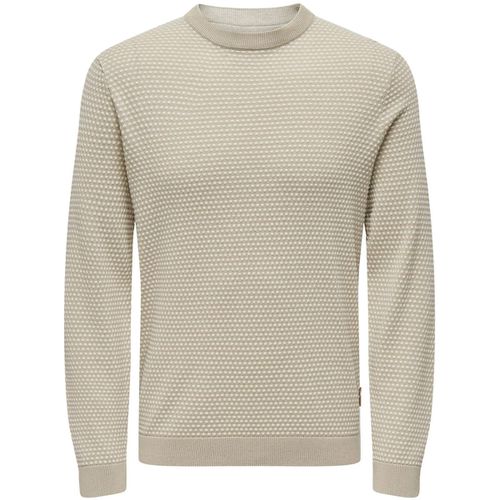 Maglione ONSTAPA REG12 STRUC LS CREW KNIT NOOS - Only & Sons - Modalova