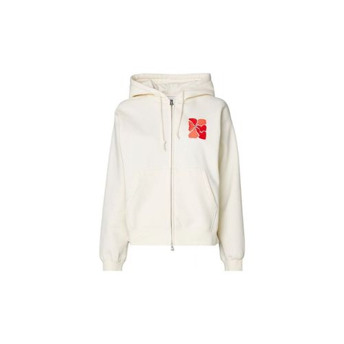 Felpa Maglia Flora Zip Hood Donna Unbleached - Obey - Modalova