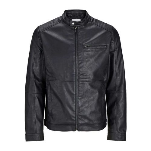 Giacche 12261196 DYLAN PU BIKER JACKET-BLACK - Jack & jones - Modalova