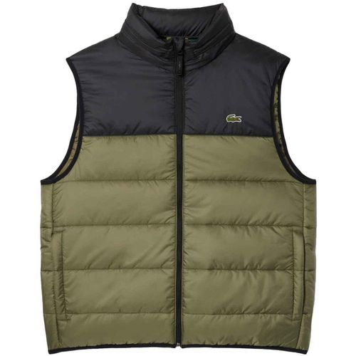 Giubbotto Water-Repellent Gilet Khaki/Black - Lacoste - Modalova