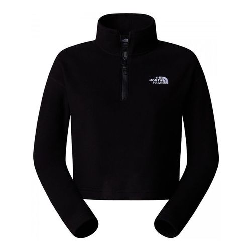 Felpa NF0A855N4H01 - W 100 GLACIER CROPPED-BLACK - The north face - Modalova