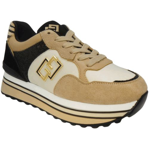 Sneakers basse PLATFORM ; ECOPELLE GB892 - Gold&gold - Modalova